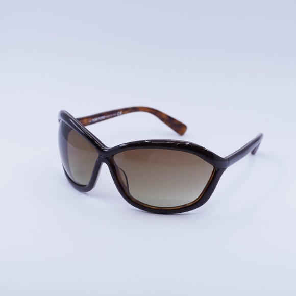 Tom Ford FT0122 PATEK 50F Sunglasses Brown Geometric Frame, Brown Lenses - Picture 6 of 8